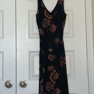 Floral Black Dress